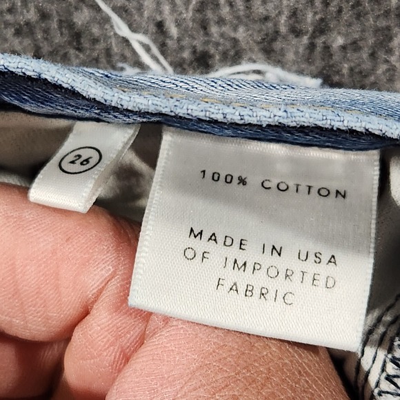 Grlfrnd‎ Womens 'Karolina' Slim Straight High Rise Distressed Jeans Blue Size 26 - Picture 8 of 14